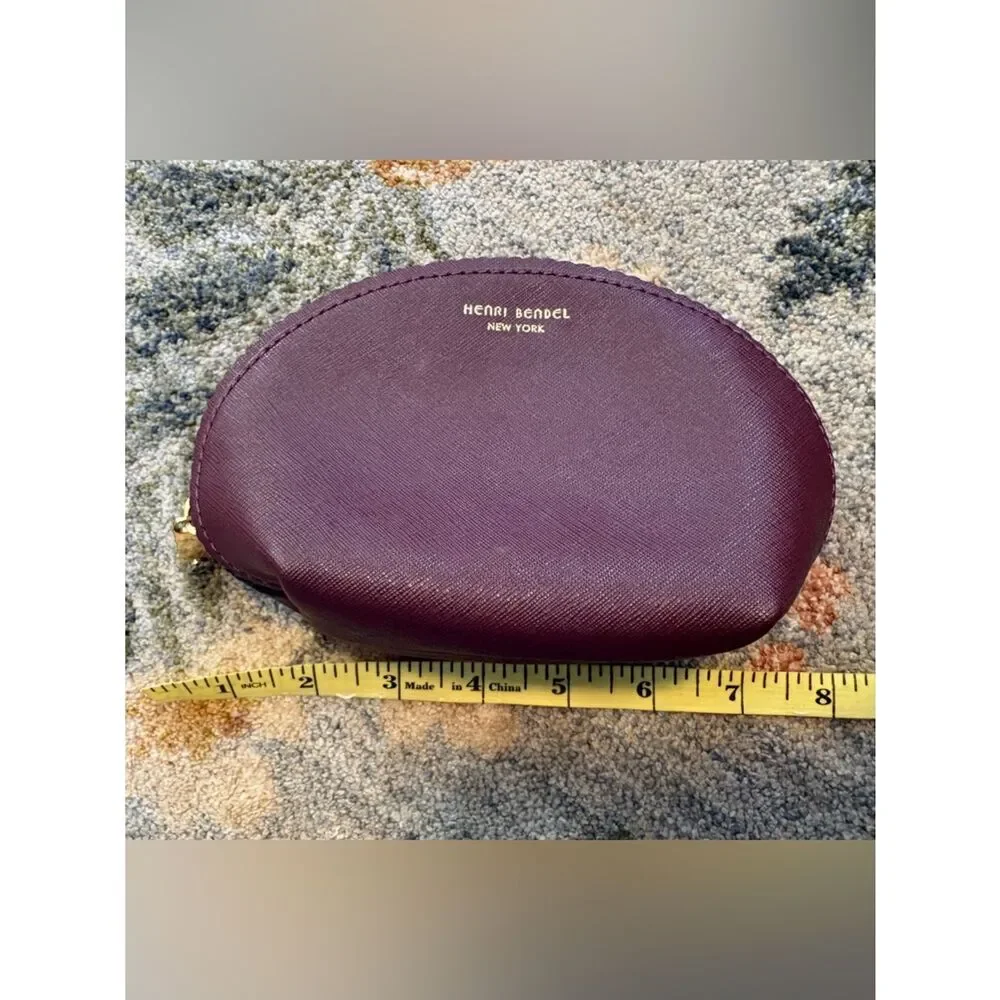 Henri Bendel Small Purple Coin Cosmetic Pouch - Like New